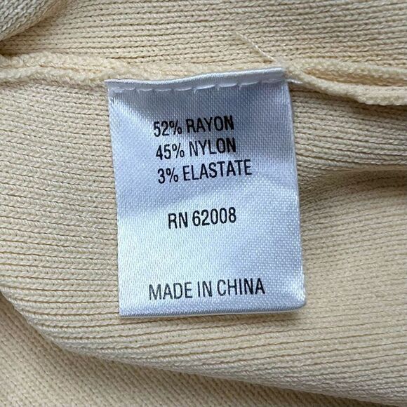 Insight Floral Cream Beaded Tank Top Medium - Picture 8 of 11